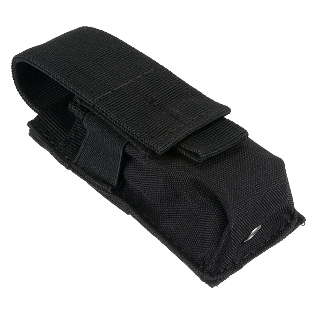 2x Outdoor Tactical Military Flashlight Torch Belt Holster Holder Pouch Black