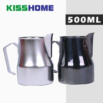 

500ml Stainless Steel Milk Frothing Pitcher Espresso Coffee Barista Craft Latte Cappuccino Milk Cream Cups Frother Jug Pitcher