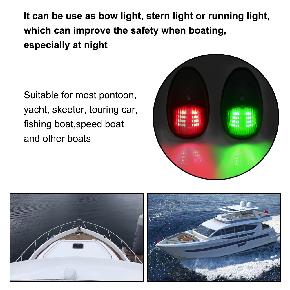 12V 24V LED Light For Boat Navigation Beacon Trailer Signal Lamp