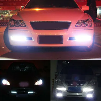 

1 Pair Fog light 12V Auto 6-LED Daytime Running Lights DRL Super Bright 6000K