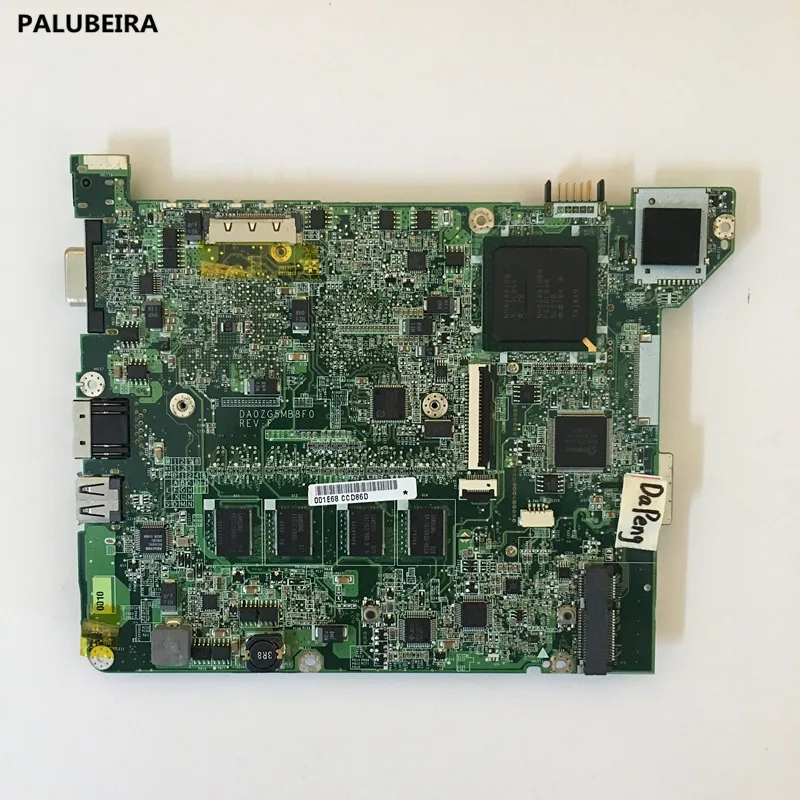 Материнская плата PALUBEIRA ZG5 DA0ZG5MB8F0 для Acer Aspire материнская ноутбука ONE A150 DDR2 100%
