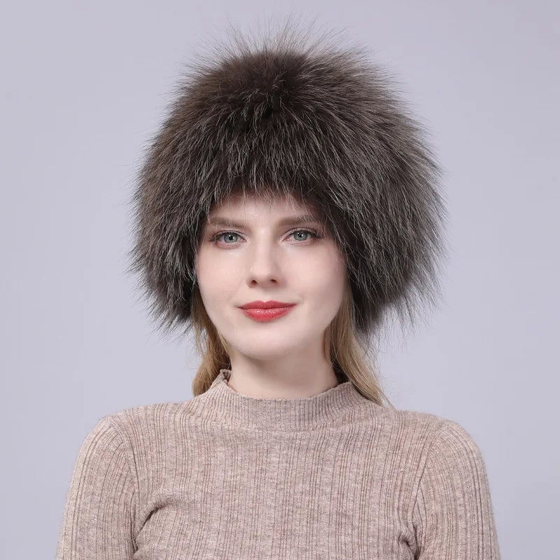 Женская зимняя шапка с лисой,, настоящая лисица, женская шапка, зимние шапки, остроконечные, ослепляющие, Остроконечные шапки, берет, женская шапка, Sombrero Mujer