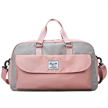 

Pink Shoe Bag Women Gym Bag Canvas Professional Large Sports Bags For Fitness Training Yoga Sport Luggage Storage Handbag Travel