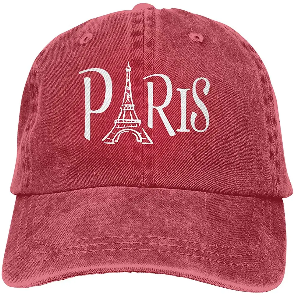 Регулируемая бейсболка для женщин и мужчин с Эйфелевой башней