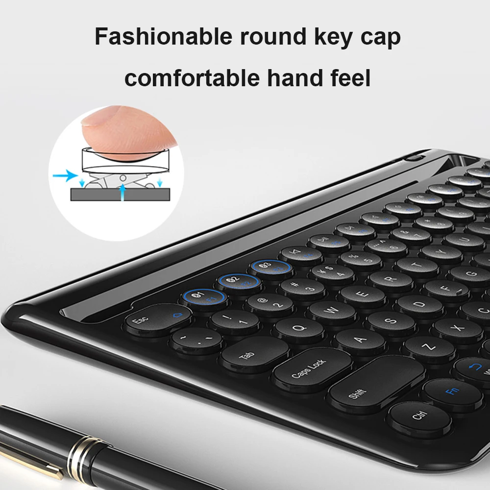 Портативная беспроводная Bluetooth клавиатура для iPad планшетов iPhone Macbook