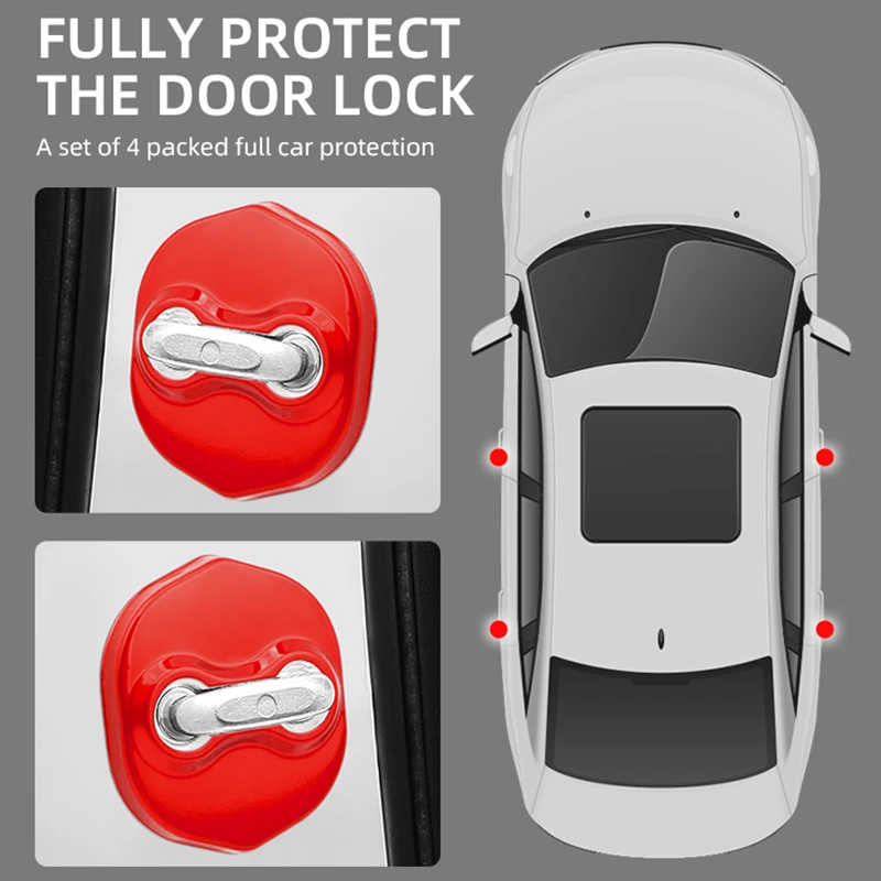 New Car Door Lock Cover Protection for Hyundai Sonata IX25 Mistra Verna Encino Lafesta Celesta Grand SantaFe Car Accessories
