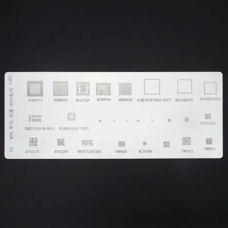 4 шт. Универсальный BGA трафарет для MTK MSM Samsung Huawei Xiaomi iPad CPU RAM PM Power IC Reball Pin шаблон
