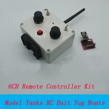 

Model Tanks RC Bait Tug Boats 6CH Remote Controller Rocker Arm Speed Controlling w/Receiver Board for DIY Toys Radio Control