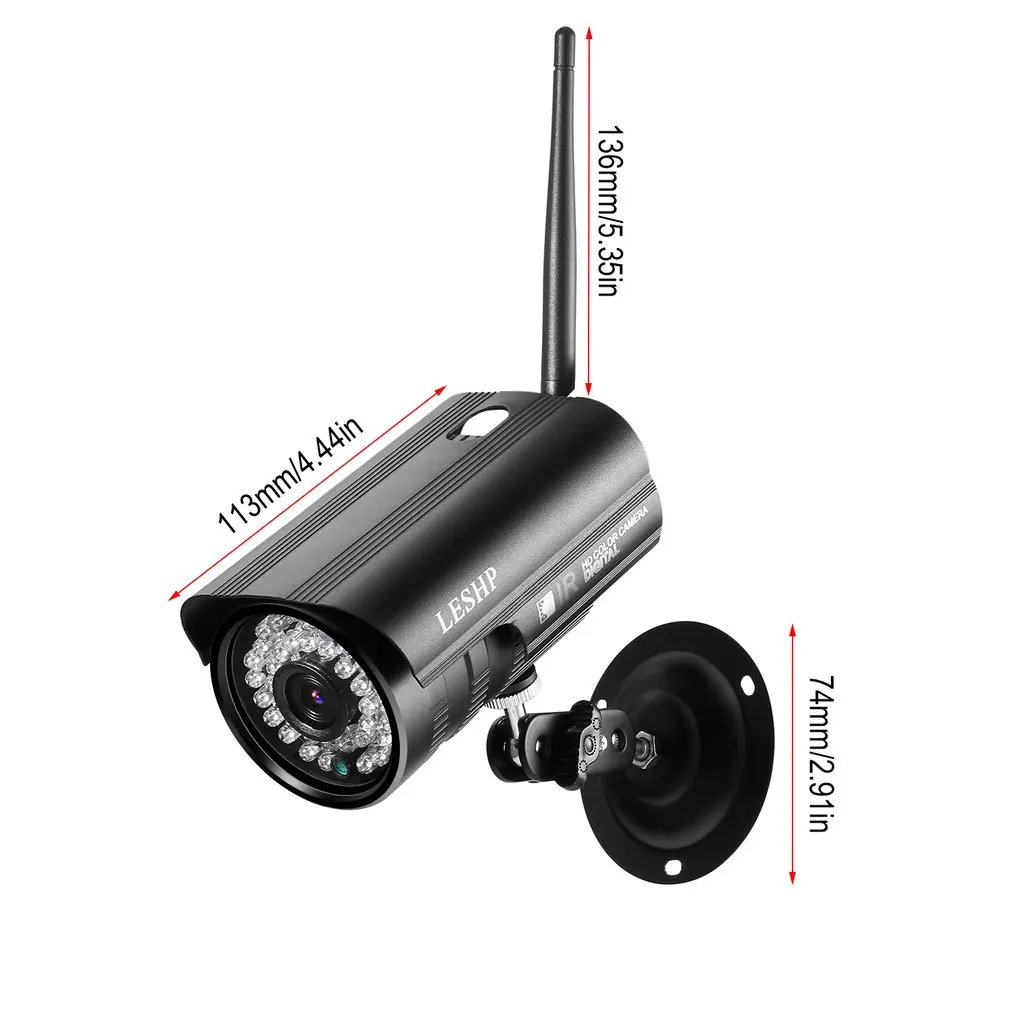 LESHP HW24 1080P 2,0 мегапикселя прогрессивный CMOS сенсор 36 шт. ИК светодиодный с wifi цветной CCD ip-камера для домашней безопасности
