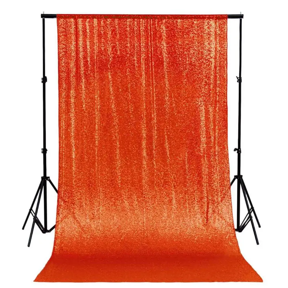

Shinybauty Orange Sequin Background Sequin Backdrop Mermaid Glitter Backdrop For Photography-M190810