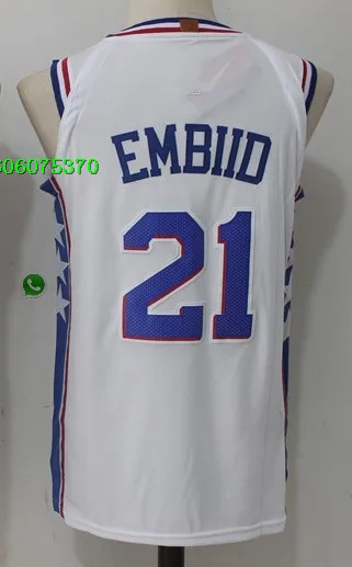 As photo Мужские баскетбольные шорты Philadelphia Ben Joel Embiid Allen Iverson Julius Erving, трикотажные шорты - Цвет: As photo