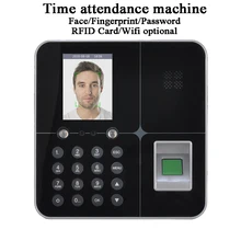 Офисная машина для контроля рабочего времени, Автономная DC5V u-диск USB TCP/IP, Wi-Fi батарея, ЖК-экран, биометрический сканер отпечатков пальцев, код карты