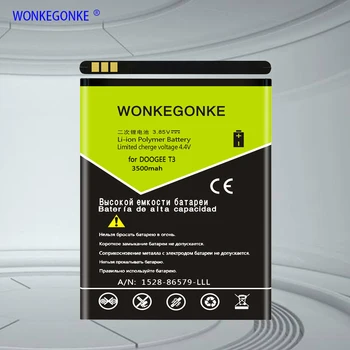 

WONKEGONKE for DOOGEE T3 Battery with tracking number