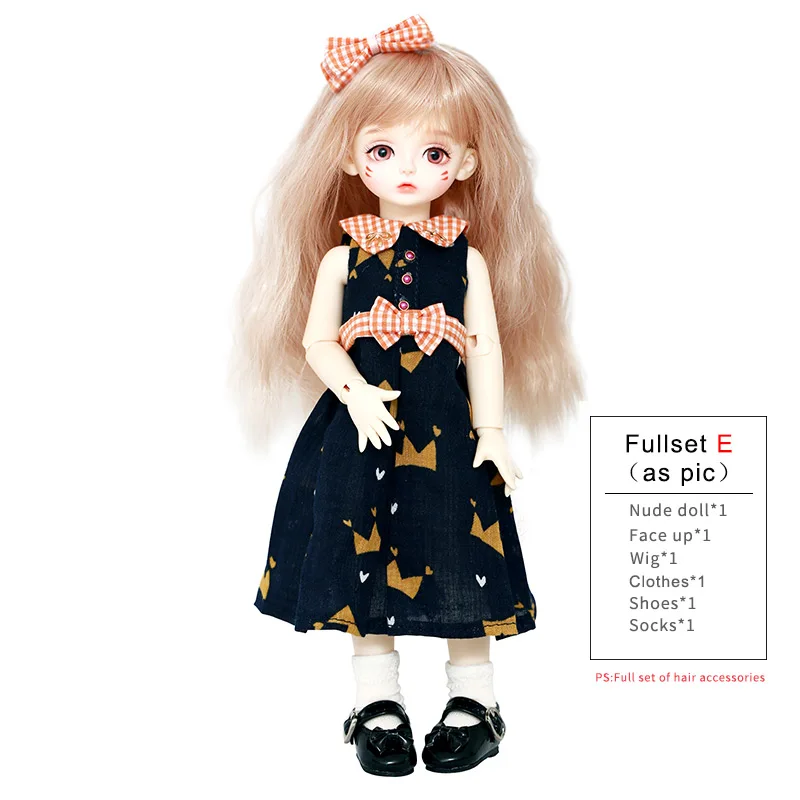 1/6 OUENEIFS Lami BJD SD кукла модель для маленьких девочек и мальчиков глаза высокое качество игрушки магазин смолы фигурки подарок на Рождество - Цвет: Fullset E