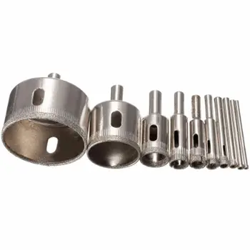 

10x 3mm-50mm Diamond Glass Ceramics Marble Hole Opener Cutter Drill Bit DIY Tool