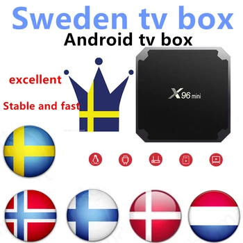 

X96mini box Sweden IP TV smart tv box IP-TV android tv box sweden Norway Denmark Finland iptv m3u enigma2 tv box