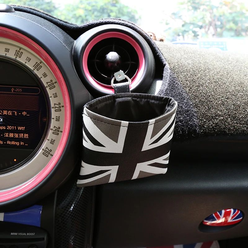 

Car Air Vent Outlet Storage Bag Pen Card Tickets Phone Holder For MINI COOPER JCW R55 R56 R57 R58 R59 F55 F56 Car Accessories