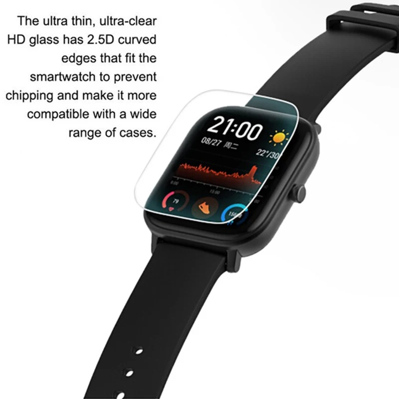 Нано Полное покрытие экрана протектор для Xiaomi Huami Amazfit GTS Смарт-часы защитная пленка фольги(не стекло, только пленка