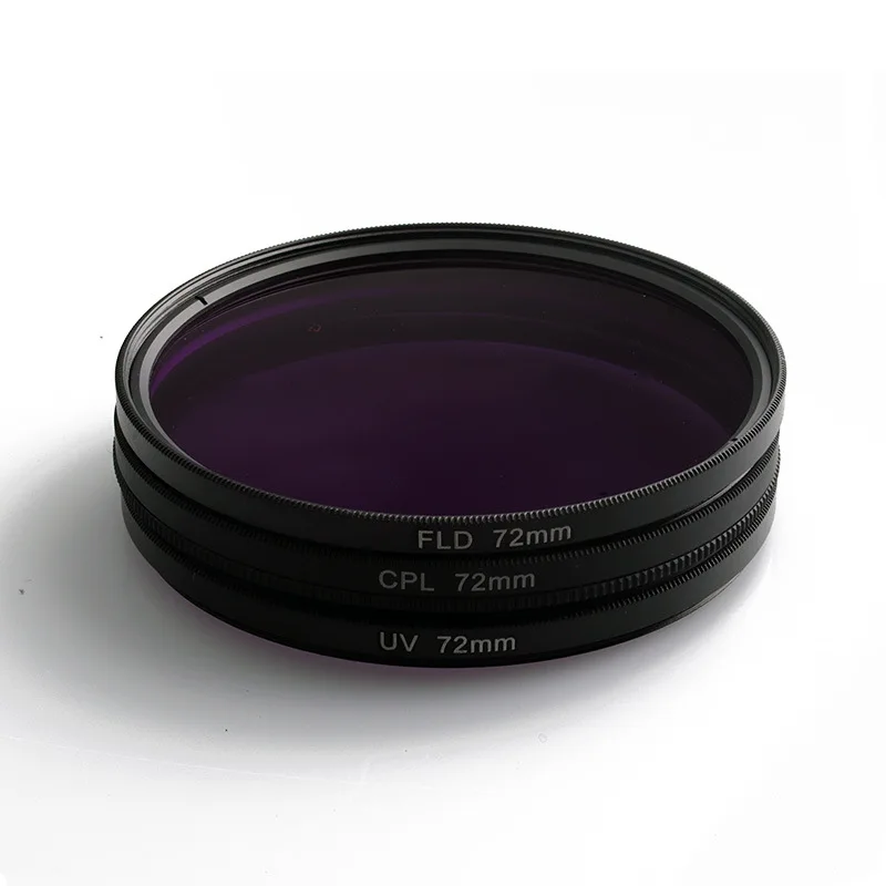 UV+ CPL+ FLD 3 в 1 фильтр для объектива с сумкой для Cannon Nikon sony Pentax Fujifilm объектив камеры 49 52 55 58 62 67 77 72 мм фильтр