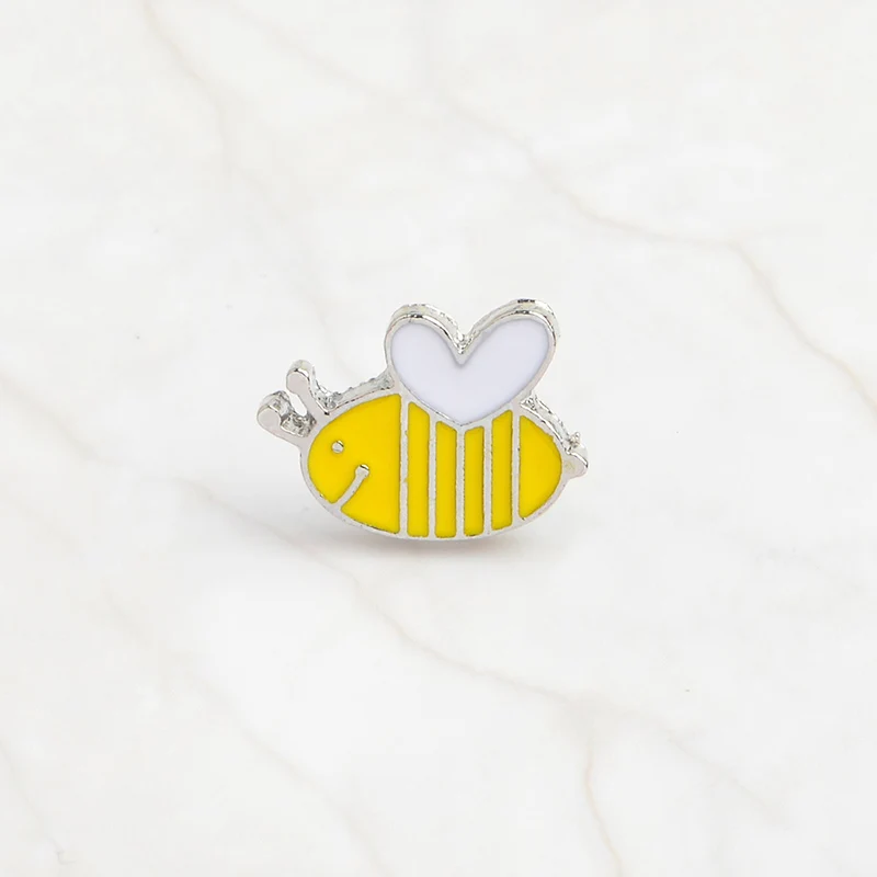 Bee Enamel Pins Collection Bee Kind Inspirational Badges Save The Bee Motivational Honey Bee Enamel Pin Quote Lapel pin Brooches Animal Gifts - Окраска металла: 5