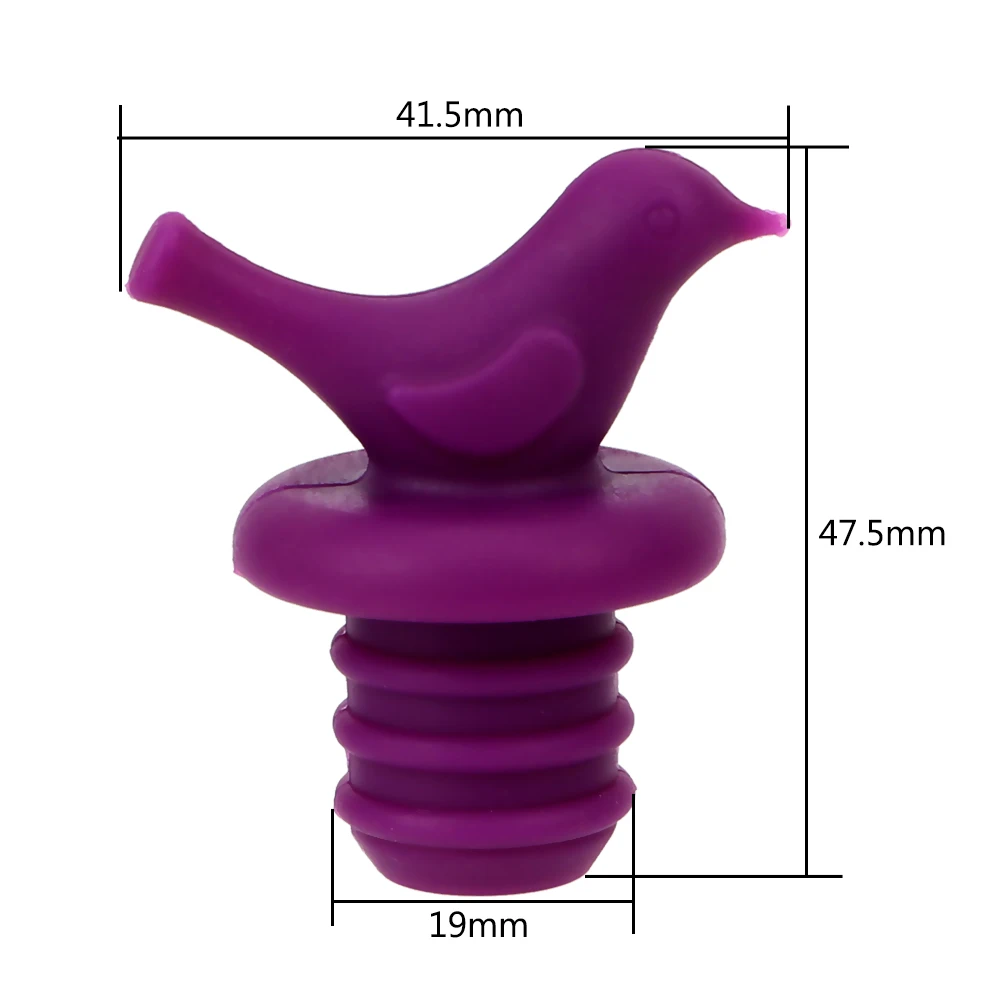 Wine Stopper Creative Bird Design Silicone 1Pcs Bottle Caps