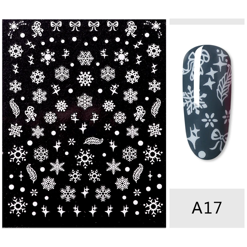 Водные ногтей переводные наклейки на ногти Санта Клаус Рождественская елка носок шаблон 3D клей слайдер для ногтей маникюр Дизайн ногтей советы - Цвет: TS08259