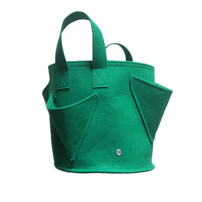 

1pcs Wall Garden Plant Hanging Planter Flower Felt Planting Bag Bucket 20*20cm