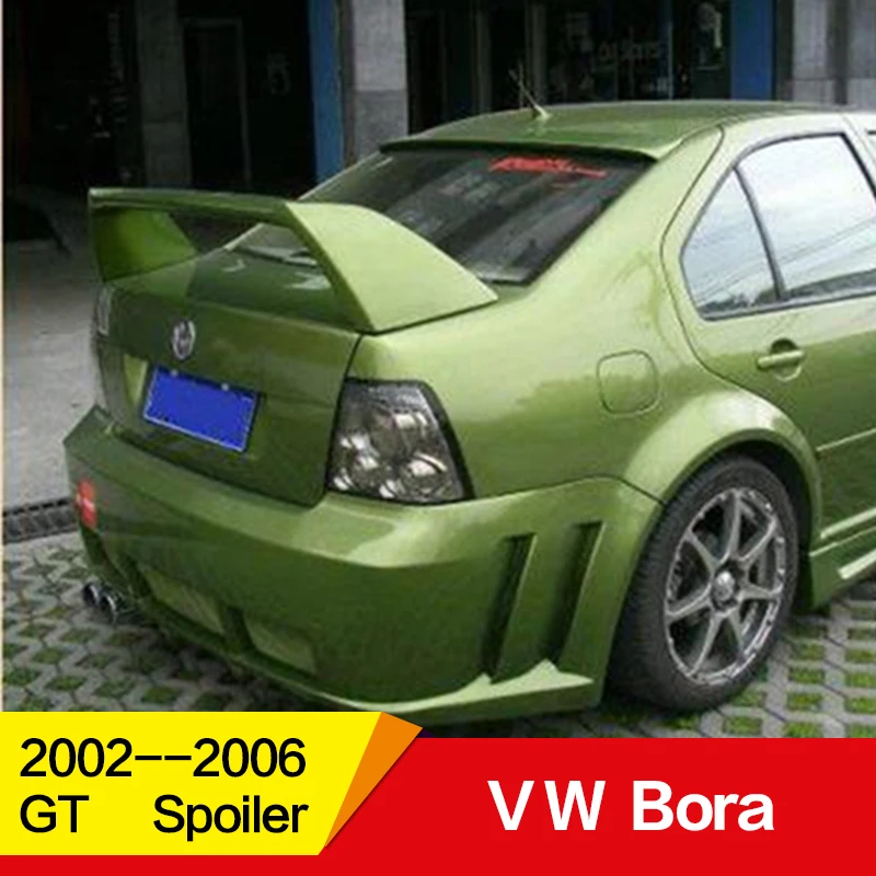 Используется для Volkswagen Bora спойлер 2002 03 04 05 06 год Материал FRP задний высокий GT Крыло автомобиля переоборудование аксессуары