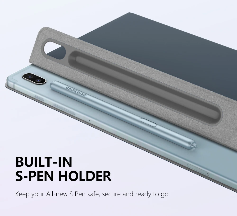 Smart Folio Case For Samsung Galaxy Tab S6 10.5 2019,Slim Lightweight Smart Shell Stand Cover,Strong Magnetic Adsorption For Tab (10)