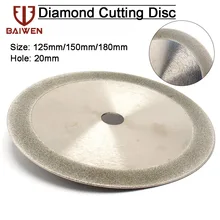 Disque de coupe en diamant Double face, 125/150/180mm, lame de scie pour outils Dremel, accessoires de meulage de carreaux de céramique, Jade, Agate