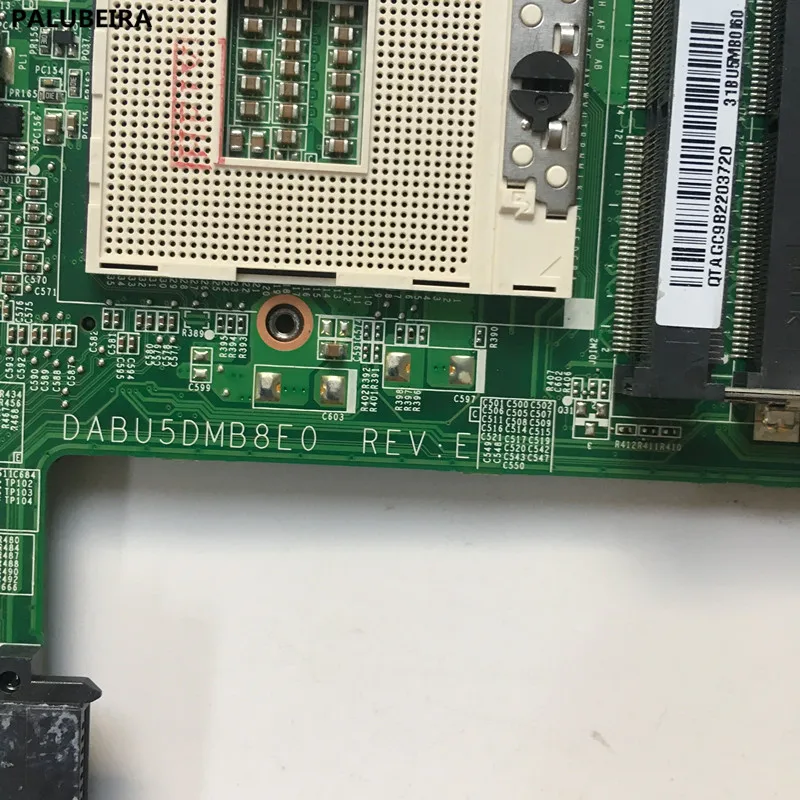 Материнская плата PALUBEIRA DABU5DMB8E0 A000095040 для ноутбука Toshiba satellite L730 L735 материнская плата HM65 DDR3 с чипом видеокарты