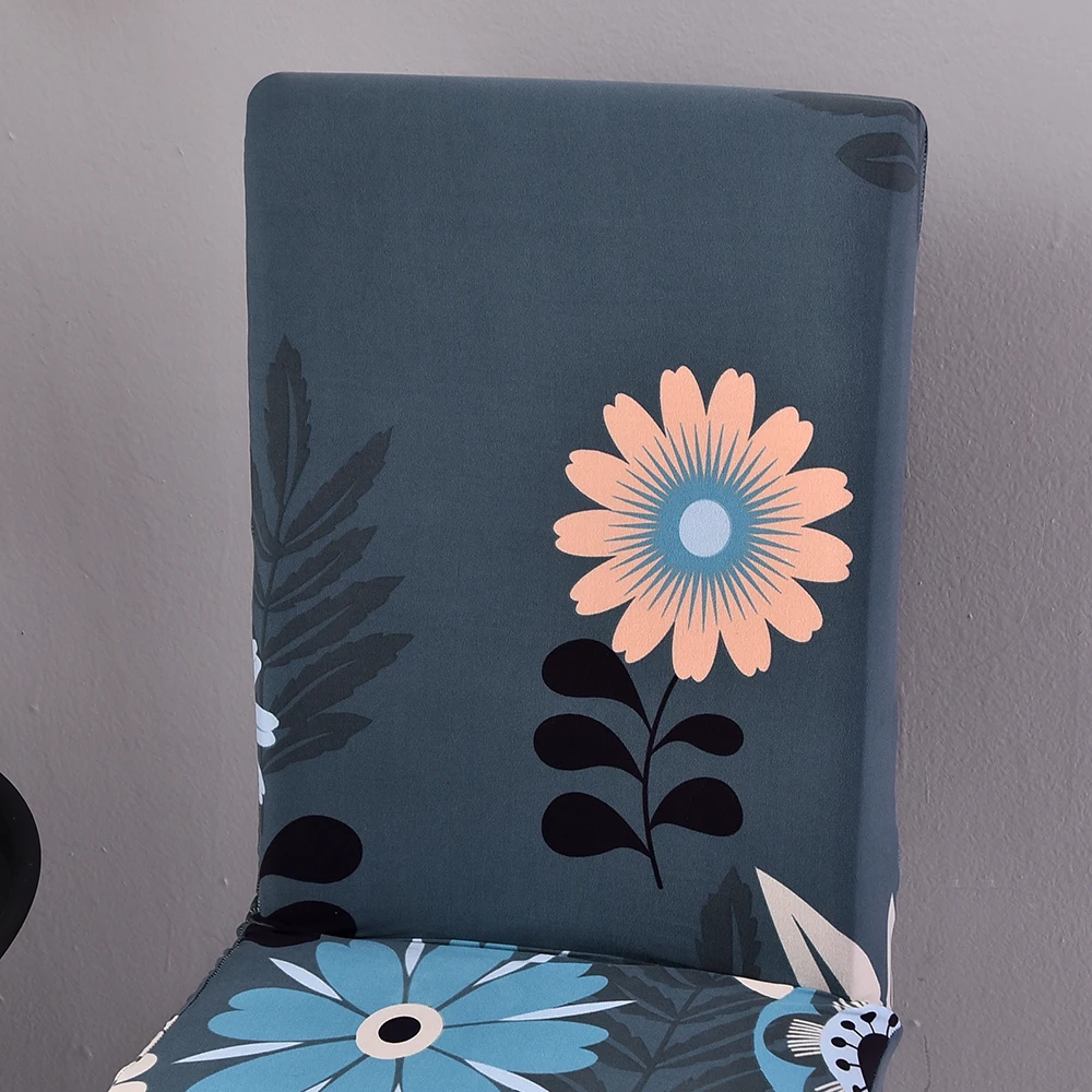 Цветочный принт чехол для кресла спандекс эластичные чехлы на кресла для свадьбы, столовой, офиса, банкета