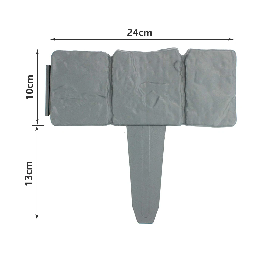 20 шт 5 метров садовый забор булыжник граница пластик лужайка окантовка растения украшения цветок кровать граница
