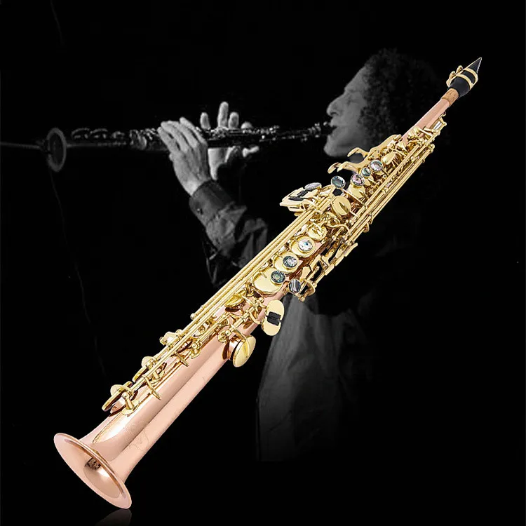 

SYLZKR High Quality 802 B Flat Soprano Saxophone Musical Instruments Sax Brass Phosphorus copper With Case Professional Free