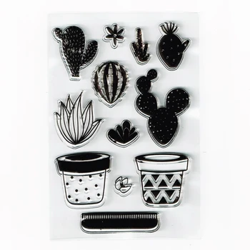 

Cactus Rubber Stamps Transparent Silicone Stamps Seal Craft Stamps
