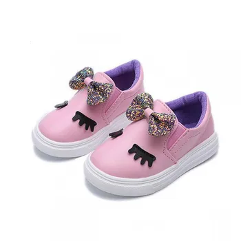 

New Fashion Children Shoes Princess Bow Girls Shoes Spring Autumn Cute Baby Sneakers Shoes A625