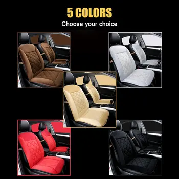 

Warm plush seat cushion Car Seat Cover Protector plush Front or Rear Seat Back Pad Mat Backrest purpose for car office and home