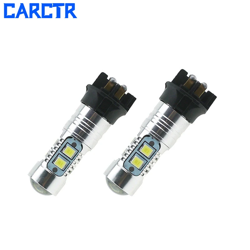 

CARCTR 1 Pair Car Fog Light PW24W 2835 10 Led Turn Signal Concentrating Astigmatism 10W High Power 6500k Fog Lamps 60013