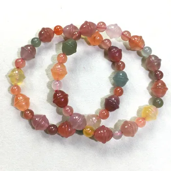 

Natural salt source agate bell bracelet crystal jewelry New Year gift