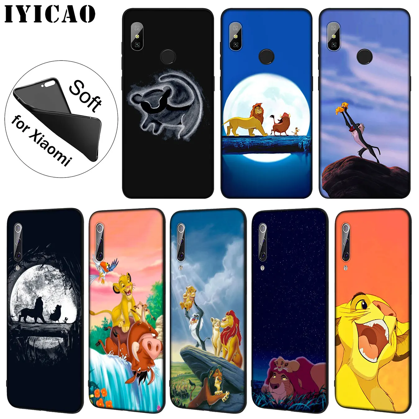 IYICAO Hakuna Matata Lion King Мягкий силиконовый чехол для телефона Xiaomi Mi 10 9 9T CC9 CC9E 8 SE A3 Pro A1 A2
