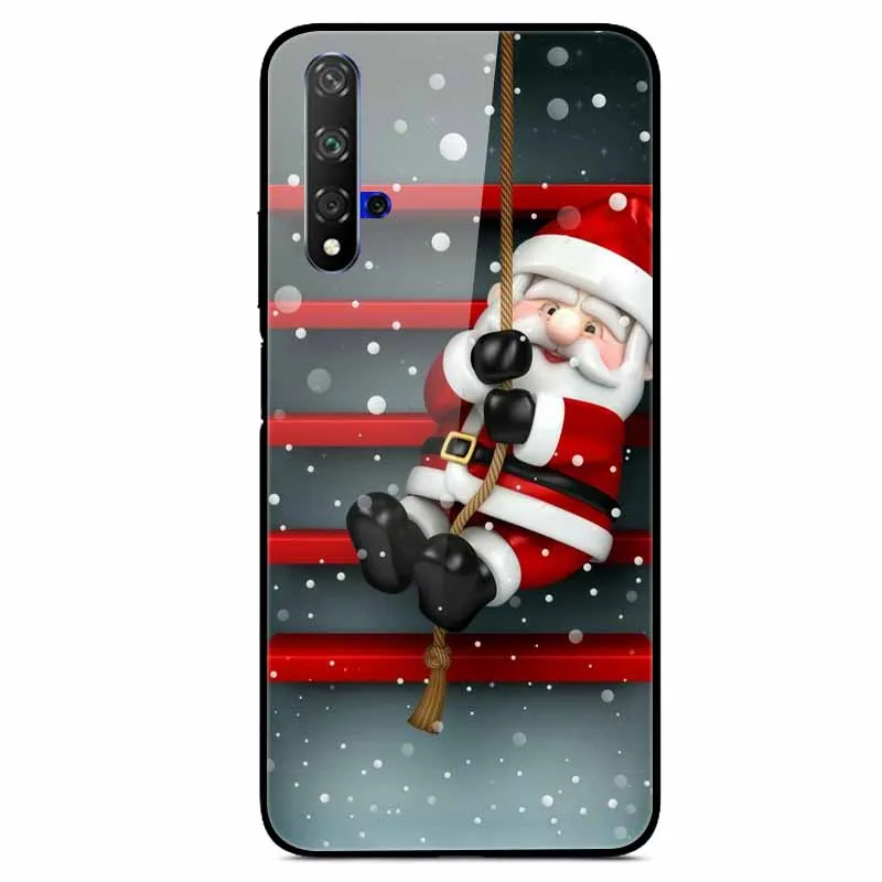 Рождественский чехол для huawei Nova 5T чехол из закаленного стекла, жесткий чехол для телефона huawei Nova 5Z чехол Nova5 5i Pro чехлы Nova 3i 3 - Цвет: 11
