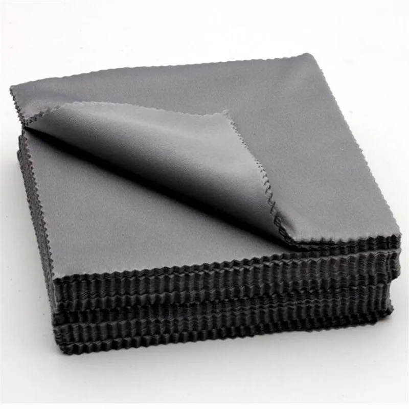 Eyeglass Cleaning Cloth 20 pcs/lot Black Microfiber Sunglasses Eyewear 13*13cm Clean Lens Accessories
