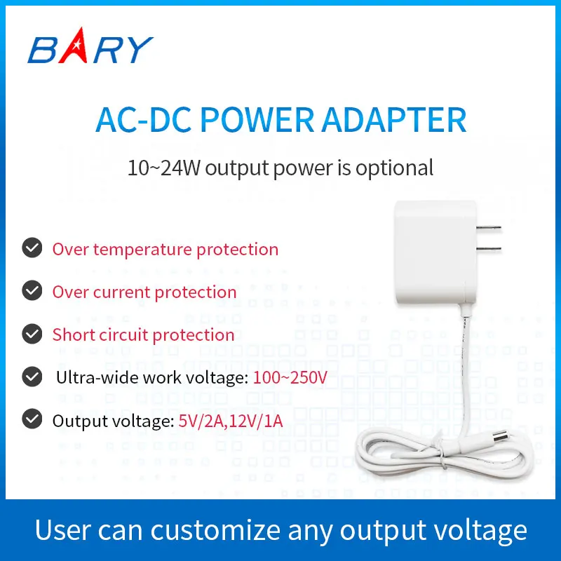 

AC-DC adapter | 110 ~ 220V to 5V/12V | 10 ~ 24W | humidifier router monitor power supply