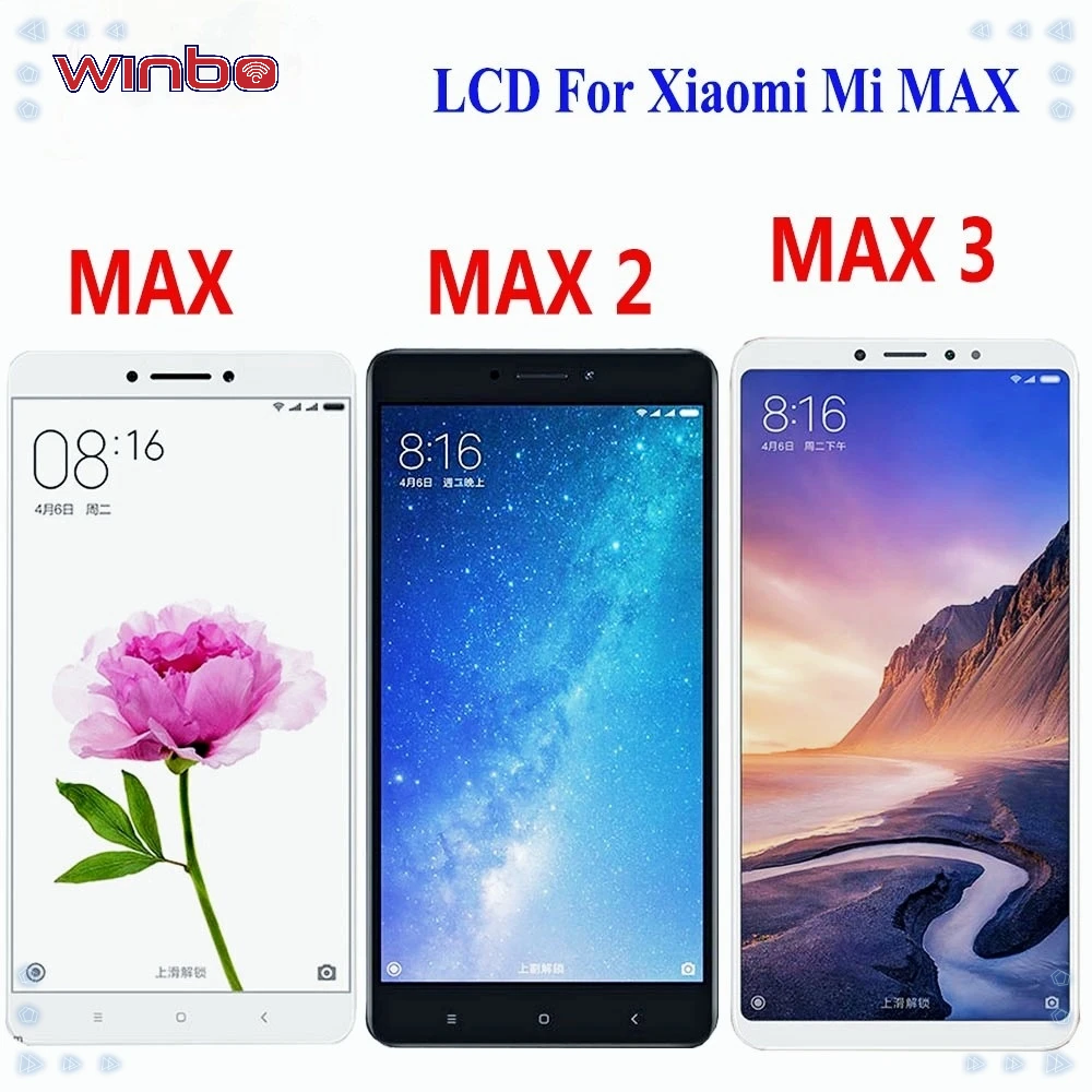 ЖК-дисплей с сенсорным экраном и дигитайзером в сборе для Xiaomi Mi Max 3 запасной экран