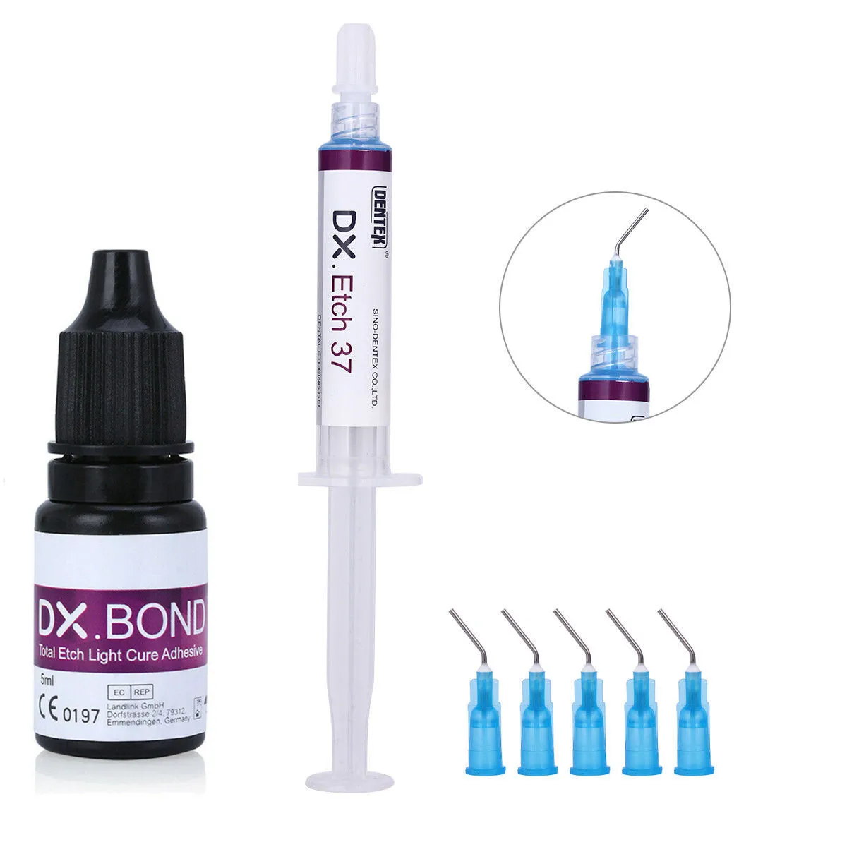 Зубная гравировка кислотный гравировальный гель Dentex Light Cure Bond клей композитный