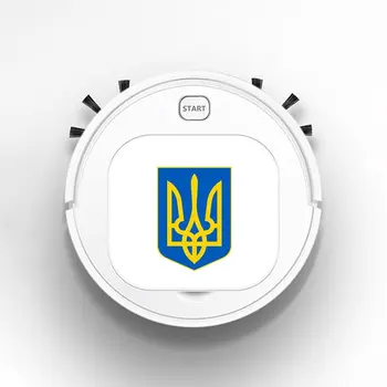 

Auto USB Sweeping 1800Pa Multifunction Smart Robot Vacuum Cleaner Dry Wet Vacuum Floor Cleaner Creative Ukraine Shield Flag