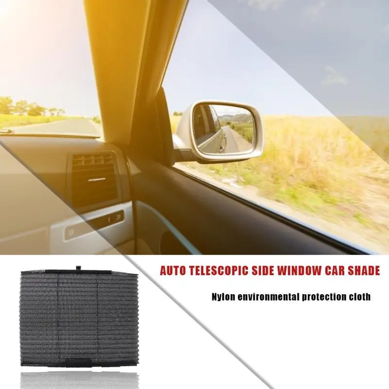 Складной автомобильный солнцезащитный козырек, нейлоновая сетка для защиты окружающей среды, летняя, авто, боковое окно, УФ защита, занавеска, солнцезащитный козырек