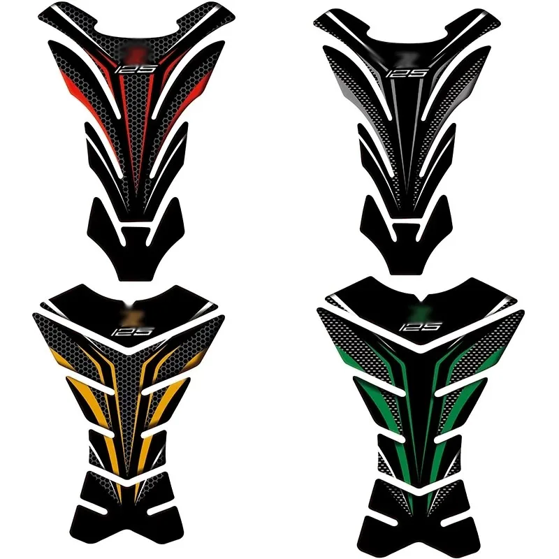 3D Riflettente Adesivi Sticker Decal Emblem Protection Tank Pad Cas Cap Per Kawasaki Z125