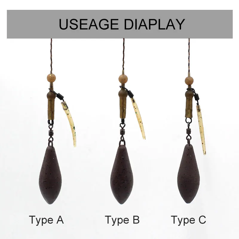 20PCS Helicopter Rig Components Kits Chod beads Swivels Sleeves