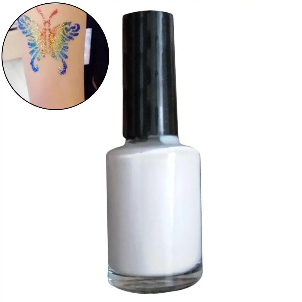 

Temporary Clear One-time Glitter Powder Tattoo white Gel Flash Powder Tattoo Glue Long Lasting Body art Paint Waterproof